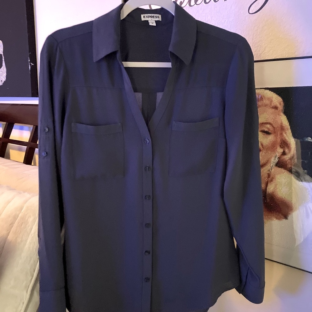 Express Light blue  blouse